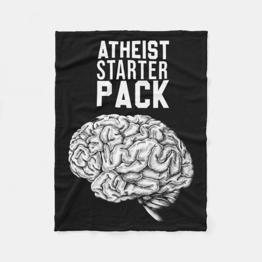 Couverture Polaire Funny Atheist Starter Pack - Atheist Christian Des (Devant)
