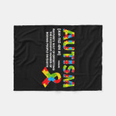 Couverture Polaire Funny Autism Definition - Autism Awareness Month (Devant (Horizontal))