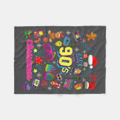 Couverture Polaire Funny Back To 90's Christmas Nostalgia Quotes Grap (Devant (Horizontal))