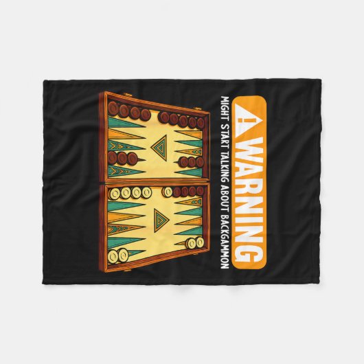 Couverture Polaire Funny Backgammon  (Devant (Horizontal))