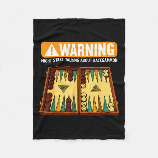 Couverture Polaire Funny Backgammon  (Devant)