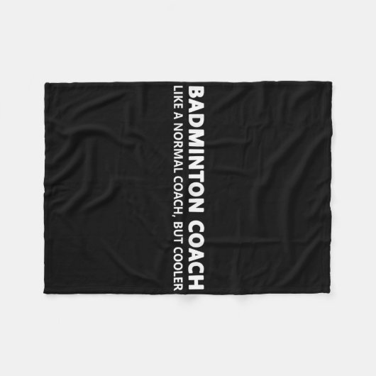 Couverture Polaire Funny Badminton Entraîneur Définition Badminton En (Devant (Horizontal))