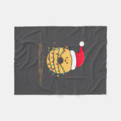 Couverture Polaire Funny Bagel Christmas Graphics Lights Lover  (Devant (Horizontal))