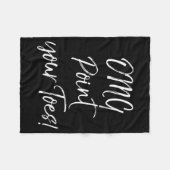 Couverture Polaire Funny Ballet Teacher Quote Omg Int Your Toes! (Devant (Horizontal))