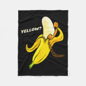 Couverture Polaire Funny Banana Phone - Yellow_ Hello_ (Devant)