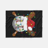 Couverture Polaire Funny Baseball Christmas Matching Family Pajamas X (Devant (Horizontal))