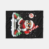 Couverture Polaire Funny Baseball Santa 67 Christmas Xmas Pajamas Boy (Devant (Horizontal))