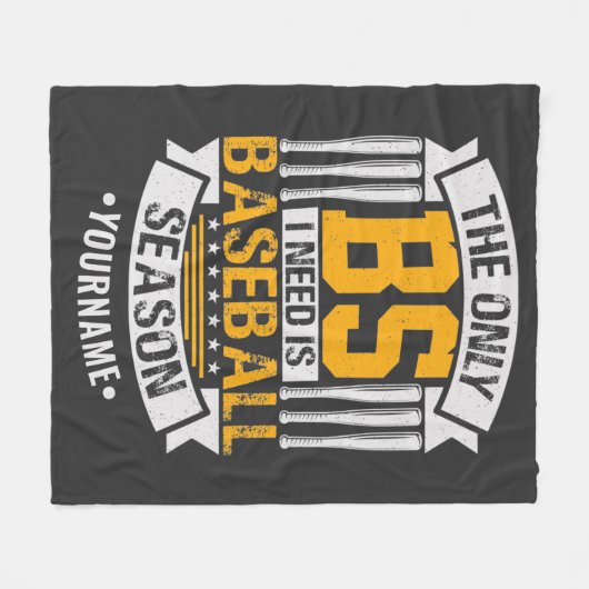 Couverture Polaire Funny Baseball Sarcasme (Devant (Horizontal))