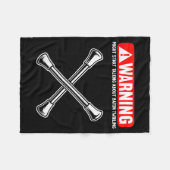 Couverture Polaire Funny Baton Twirling (Devant (Horizontal))