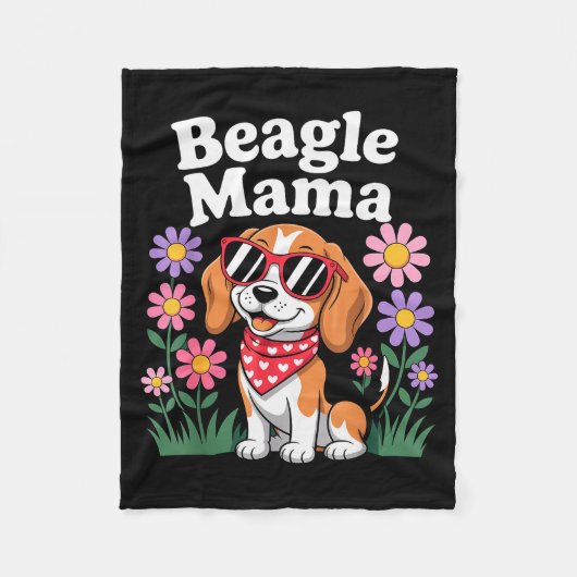 Couverture Polaire Funny Beagle Art For Women Girls Mom Beagle Dog Lo (Devant)