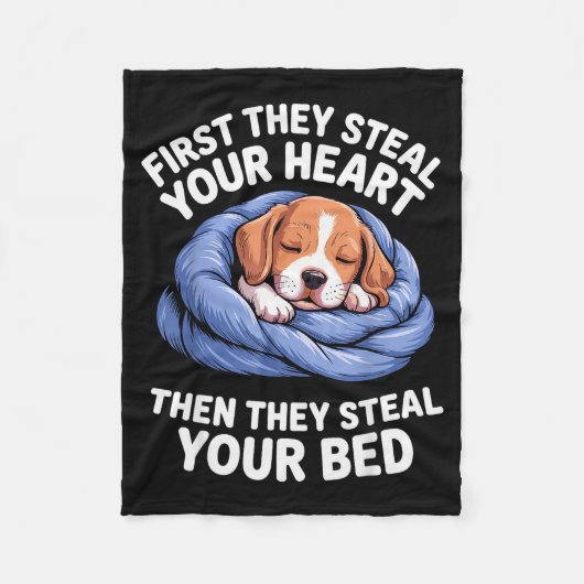 Couverture Polaire Funny Beagle Design For Men Women Hound Beagle Dog (Devant)