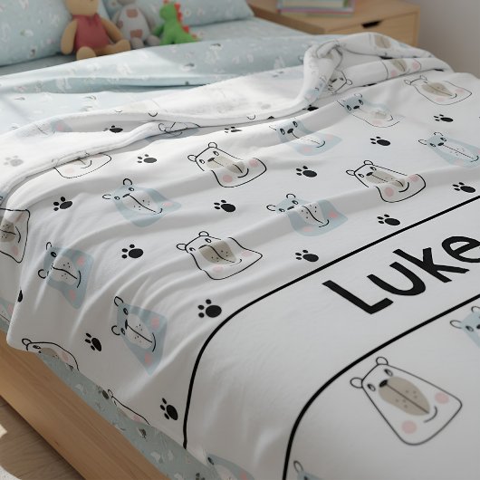 Couverture Polaire Funny Bears Kids