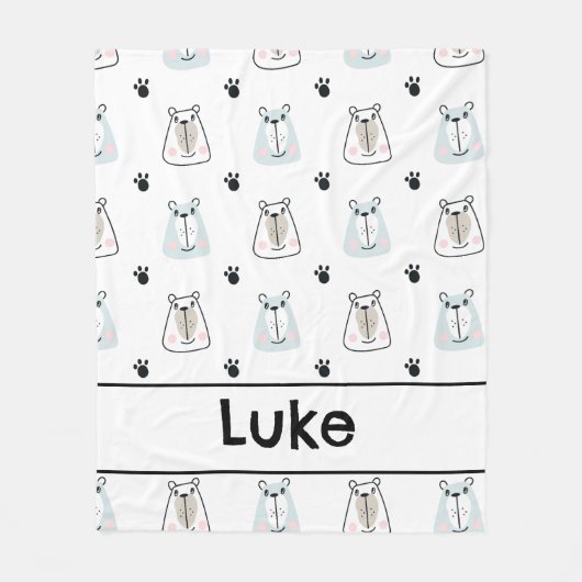 Couverture Polaire Funny Bears Kids (Devant)