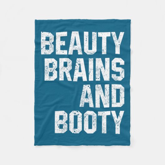 Couverture Polaire Funny Beauty And Booty Leg Day Gym Workout Quote F (Devant)