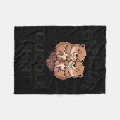Couverture Polaire Funny Beavers Hugging Cuddle  (Devant (Horizontal))