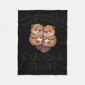 Couverture Polaire Funny Beavers Hugging Cuddle  (Devant)