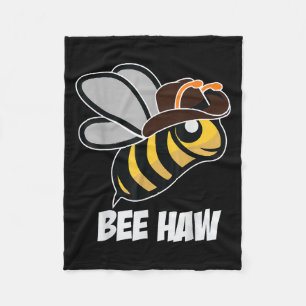Couverture Polaire Funny Bee Haw Bumble Bee Graphic Cowboy Casquette
