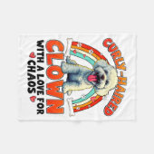 Couverture Polaire Funny Bichon Frise Design For Dog Lover  (Devant (Horizontal))