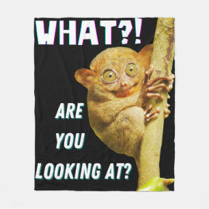 Couverture Polaire Funny Big Eyed Tarsier What Are You Looking At