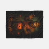 Couverture Polaire Funny Bigfoot Halloween (Devant (Horizontal))