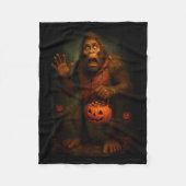 Couverture Polaire Funny Bigfoot Halloween (Devant)