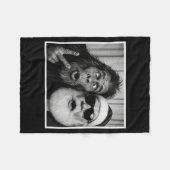 Couverture Polaire Funny Bigfoot Photobooth With Santa Christmas Xmas (Devant (Horizontal))