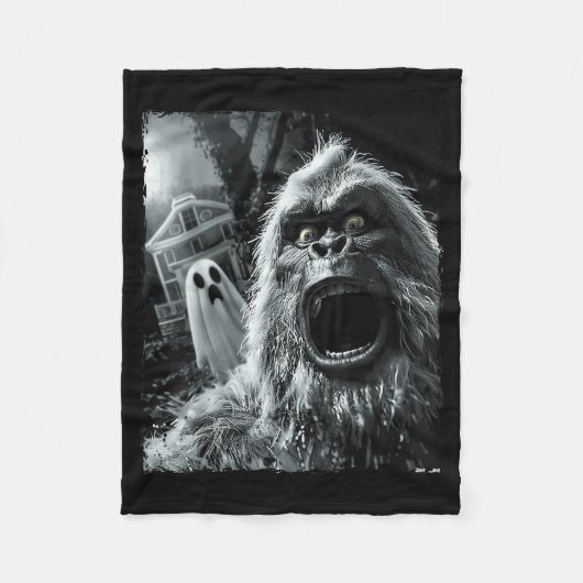 Couverture Polaire Funny Bigfoot Sasquatch Halloween (Devant)
