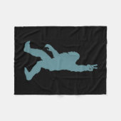 Couverture Polaire Funny Bigfoot Sasquatch Peace Sign Big Foot Squatc (Devant (Horizontal))