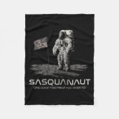 Couverture Polaire Funny Bigfoot Sasquatch Space Sasquanaut  (Devant)