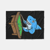 Couverture Polaire Funny Billard Pool Shark Hall Snooker Joke Billi (Devant (Horizontal))