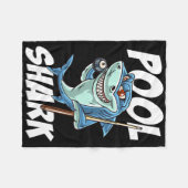 Couverture Polaire Funny Billard Pool Shark Snooker Hall Joke Billi (Devant (Horizontal))