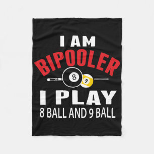 Couverture Polaire Funny Billard Pool T Chemise Je Joue 8 Ll Et 9 Ll