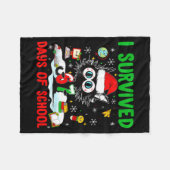 Couverture Polaire Funny Black Cat Christmas I Survived 67 Days Of Sc (Devant (Horizontal))