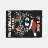 Couverture Polaire Funny Black Cat Tee (Devant (Horizontal))