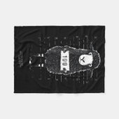 Couverture Polaire Funny Black Sheep Mugshot Lost But Found Humor Fun (Devant (Horizontal))