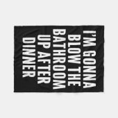 Couverture Polaire Funny Blow The Bathroom Adult Humor Inappropriate  (Devant (Horizontal))