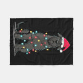 Couverture Polaire Funny Bouvier Des Flandres Christmas Graphics Dog  (Devant (Horizontal))