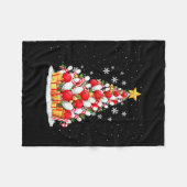Couverture Polaire Funny Bowling Christmas Tree Lights Xmas For Men & (Devant (Horizontal))