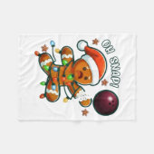 Couverture Polaire Funny Bowling Gingerbread Cookie Lights Oh Snap Gi (Devant (Horizontal))