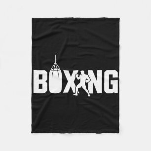Couverture Polaire Funny Boxing Fighter Gym Gants Kickboxing Pour Wom