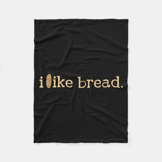 Couverture Polaire Funny Bread Lover Minimalist Sourdough Baking (Devant)