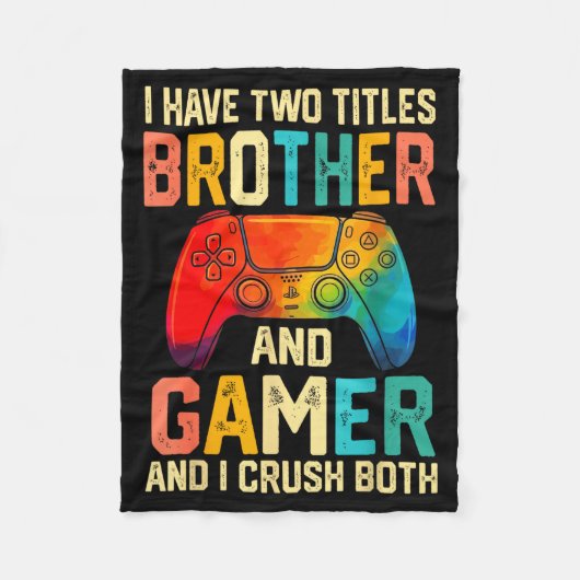 Couverture Polaire Funny Brother Gamer Graphic Tee Men Boys Teens Vid (Devant)
