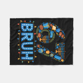 Couverture Polaire Funny Bruh 67 Six Seven Meme Hanukkah Lights Jewis (Devant (Horizontal))