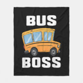 Couverture Polaire Funny Bus Boss School Bus Driver (Devant)