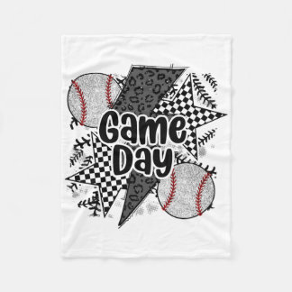 Couverture Polaire Funny Bysebyll Team Vintage Game Day Bysebyll Ligh