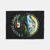 Couverture Polaire Funny California's Majestic Mount Shasta Hiking Mo (Devant (Horizontal))