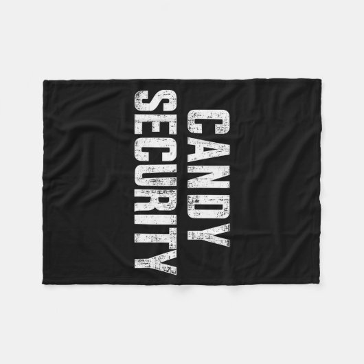 Couverture Polaire Funny Candy Security Lazy Halloween Costume (Devant (Horizontal))