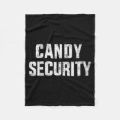 Couverture Polaire Funny Candy Security Lazy Halloween Costume (Devant)