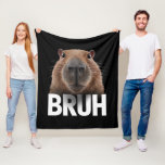 Couverture Polaire Funny Capybara Bruh<br><div class="desc">Funny Capybara Bruh</div>