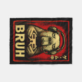 Couverture Polaire Funny Capybara Gamer Bruh Graphic Tee Men Boys Tee (Devant (Horizontal))